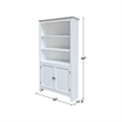 International Concepts Solid Wood Shaker Bookcase - 60
