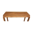 Solid Wood Outdoor Counter Height Rectangular Dining Table With Oil Finish