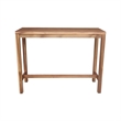 Solid Wood Outdoor Counter Height Rectangular Dining Table With Oil Finish