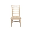International Concepts Set of Two Solid Wood Haven Dining Chairs - Unfinished