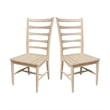 International Concepts Set of Two Solid Wood Haven Dining Chairs - Unfinished