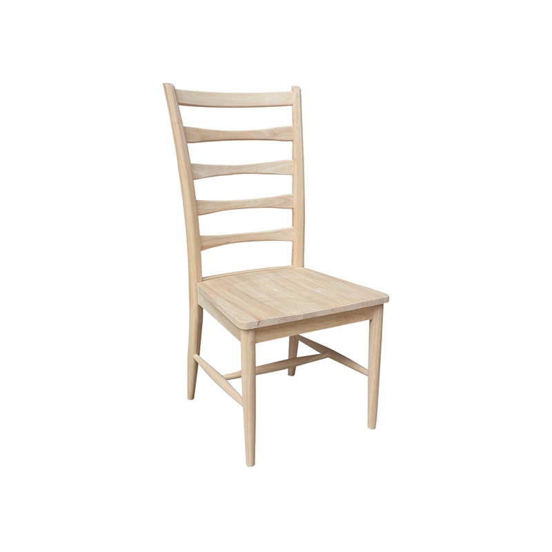 International Concepts Set of Two Solid Wood Haven Dining Chairs - Unfinished