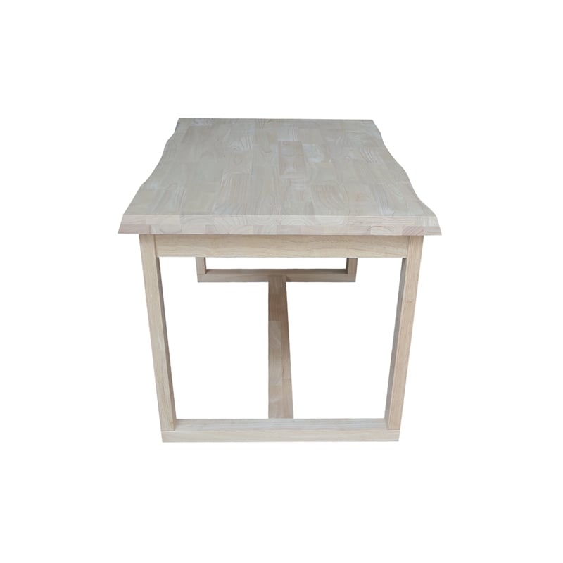 International Concepts Live Edge Solid Wood Coffee Table - Unfinished