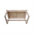 International Concepts Live Edge Solid Wood Coffee Table - Unfinished