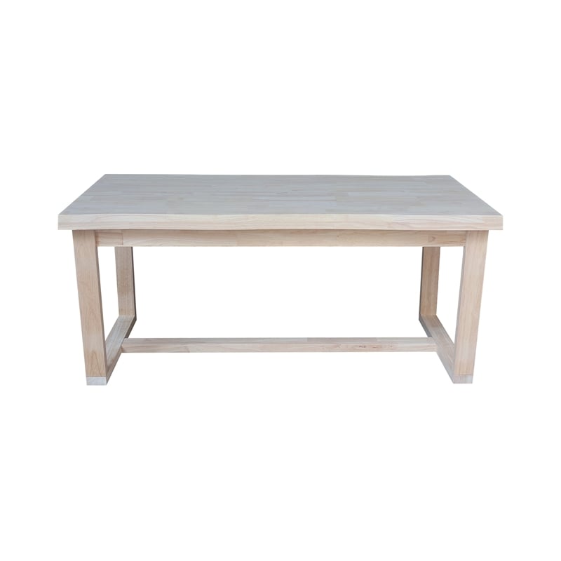International Concepts Live Edge Solid Wood Coffee Table - Unfinished
