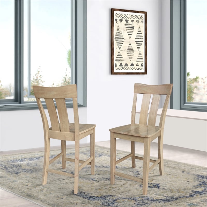 IC Solid Wood Ava Counter Height Stool - 24