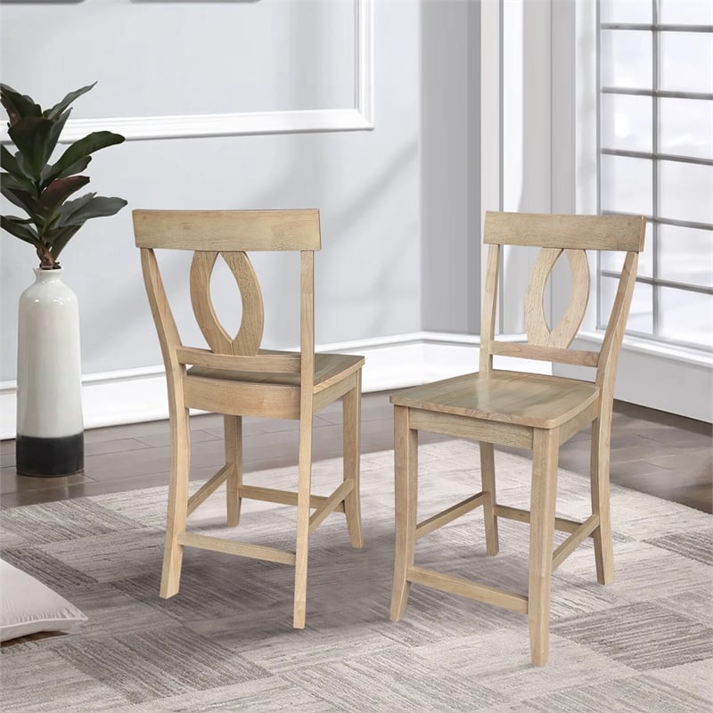 IC Solid Wood Verona Counter Height Dining Stool - 24