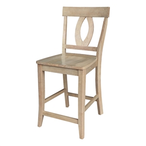 IC Solid Wood Verona Counter Height Dining Stool - 24&quot Seat Height in Honey