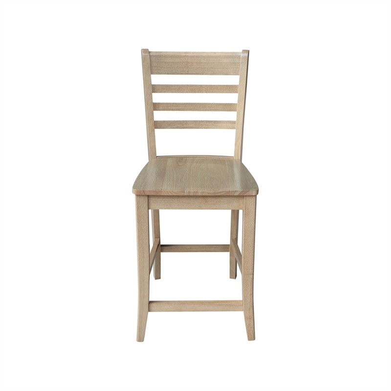 IC Solid Wood Roma Counter Height Dining Stool - 24