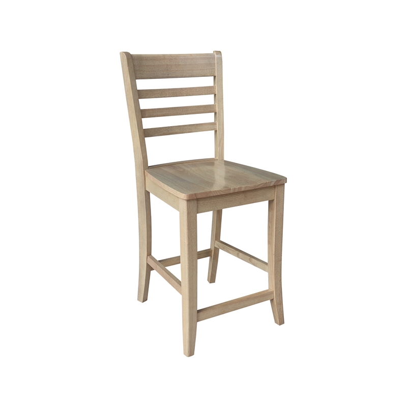 IC Solid Wood Roma Counter Height Dining Stool - 24