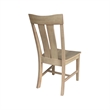 International Concepts IC Set of Two Ava Solid Wood Dining Chairs in Honey