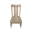 International Concepts IC Set of Two Ava Solid Wood Dining Chairs in Honey
