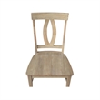 International Concepts IC Set of Two Verona Solid Wood Dining Chairs in Honey