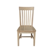 IC Set of Two Tall Mission Solid Wood Dining Chairs in Honey