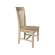 IC Set of Two Tall Mission Solid Wood Dining Chairs in Honey