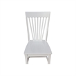 International Concepts Set of Two Solid Wood Amanda Dining Chairs in White