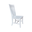 International Concepts Set of Two Solid Wood Amanda Dining Chairs in White