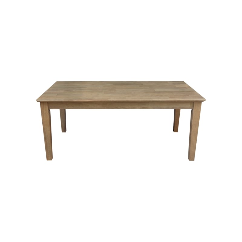International Concepts Rectangular Solid Wood Shaker Coffee Table in Honey