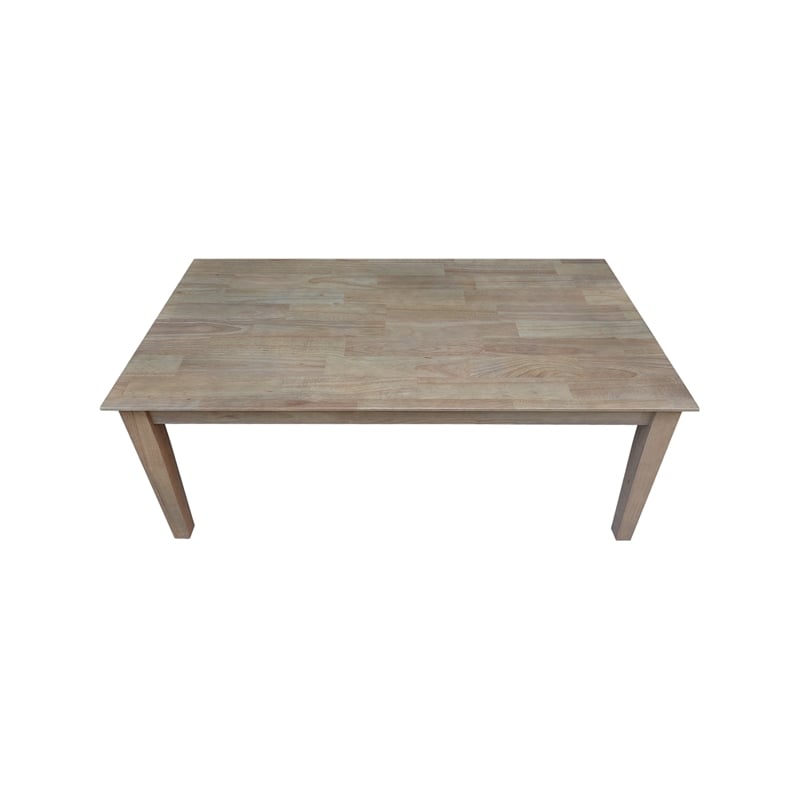 International Concepts Rectangular Solid Wood Shaker Coffee Table in Honey