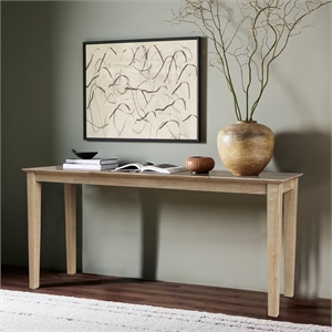 International Concepts Solid Wood Shaker Sofa Table in Honey