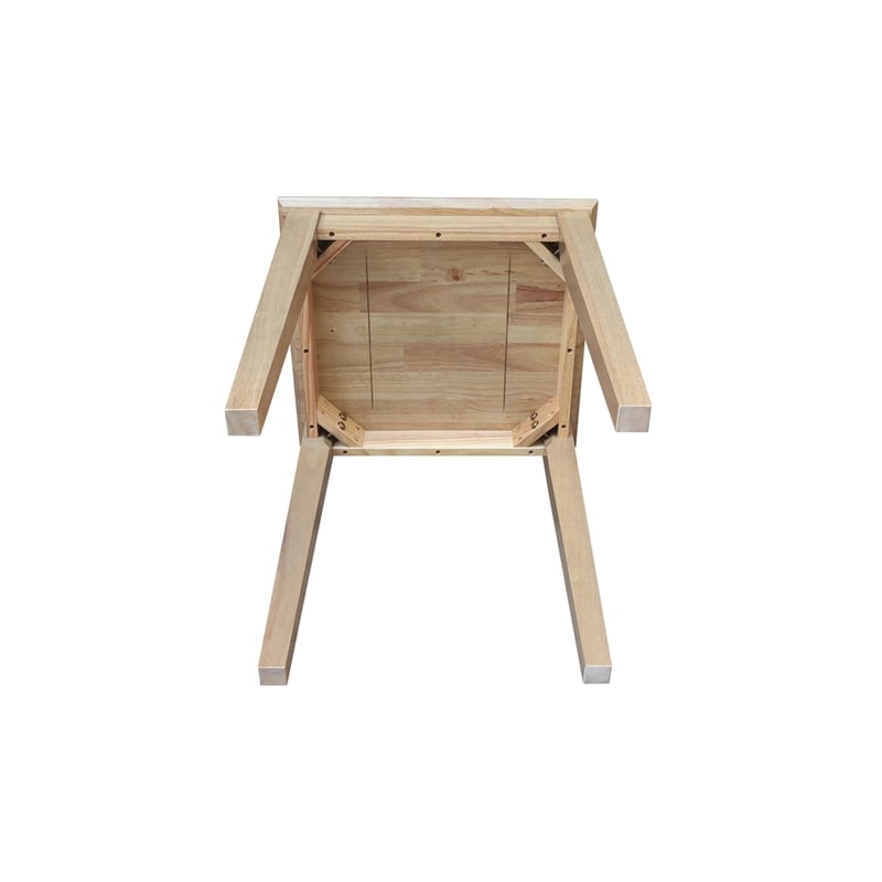 International Concepts Solid Wood Tall Shaker End Table in Honey