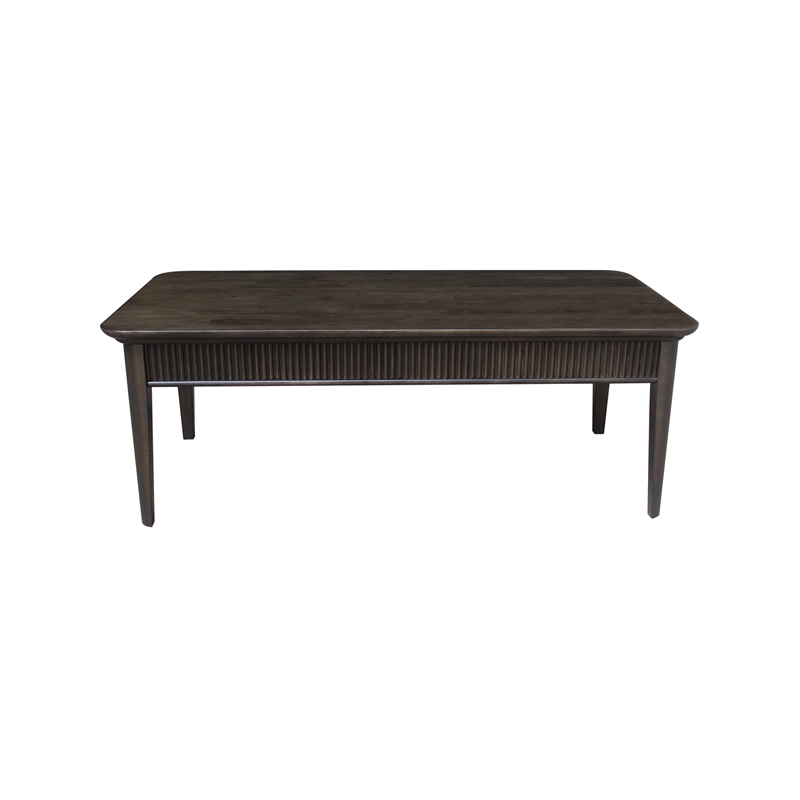 International Concepts Rectangular Haven Solid Wood Coffee Table in Coal