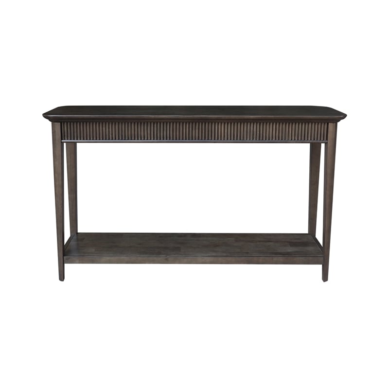International Concepts Haven Solid Wood Sofa Table in Coal