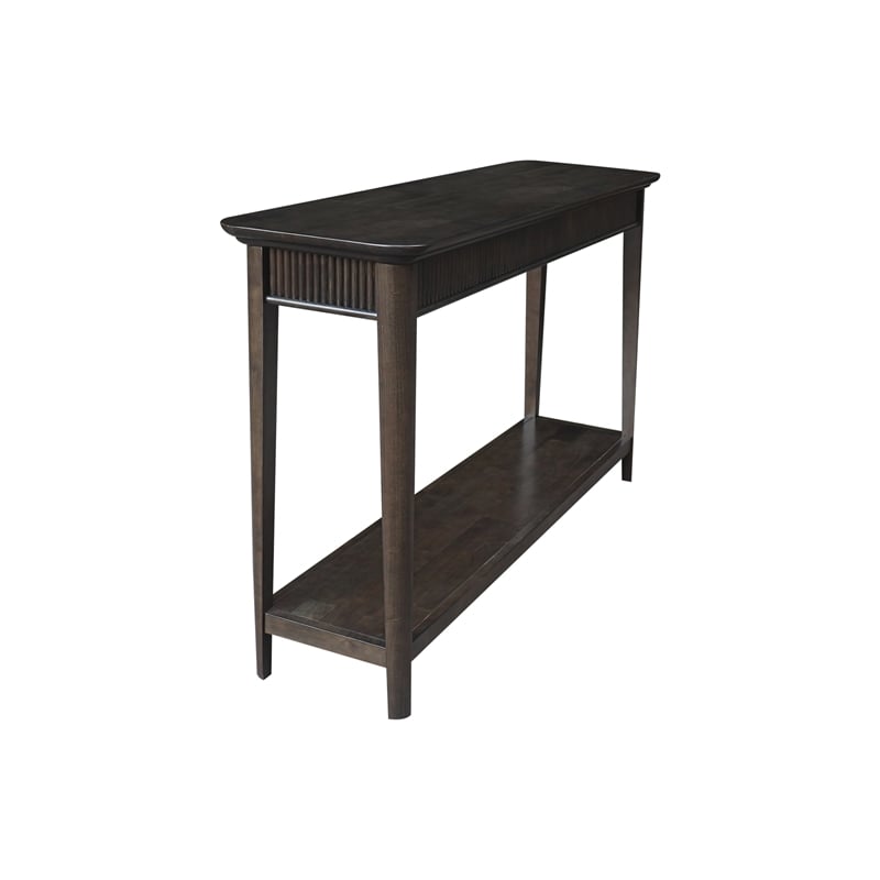 International Concepts Haven Solid Wood Sofa Table in Coal