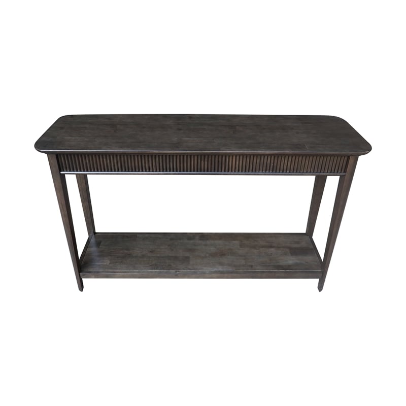 International Concepts Haven Solid Wood Sofa Table in Coal