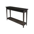 International Concepts Haven Solid Wood Sofa Table in Coal