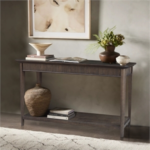 International Concepts Haven Solid Wood Sofa Table in Coal