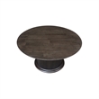 International Concepts Haven Solid Wood Round Coffee Table in Coal