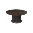 International Concepts Haven Solid Wood Round Coffee Table in Coal