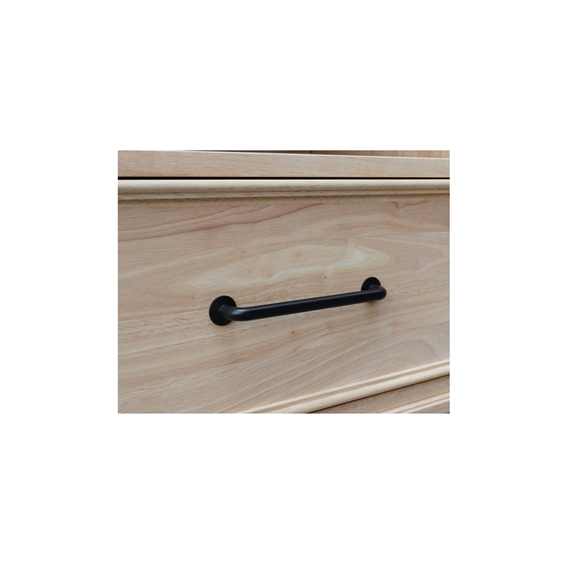 International Concepts Solid Wood 1-Drawer Nightstand Unfinished Ready to Finish Hardwood Bedside Table with Open Shelf