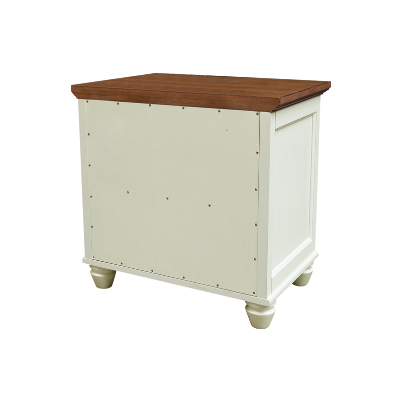 International Concepts Solid Wood 1 Drawer Nightstand Bedside Table