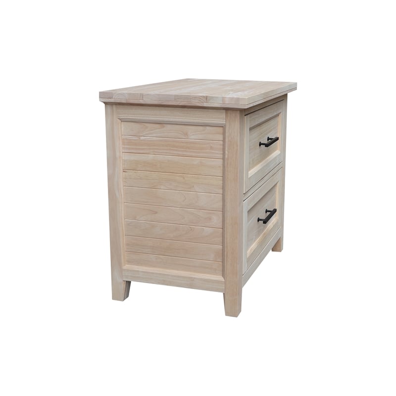 International Concepts Solid Wood 2 Drawer Nightstand