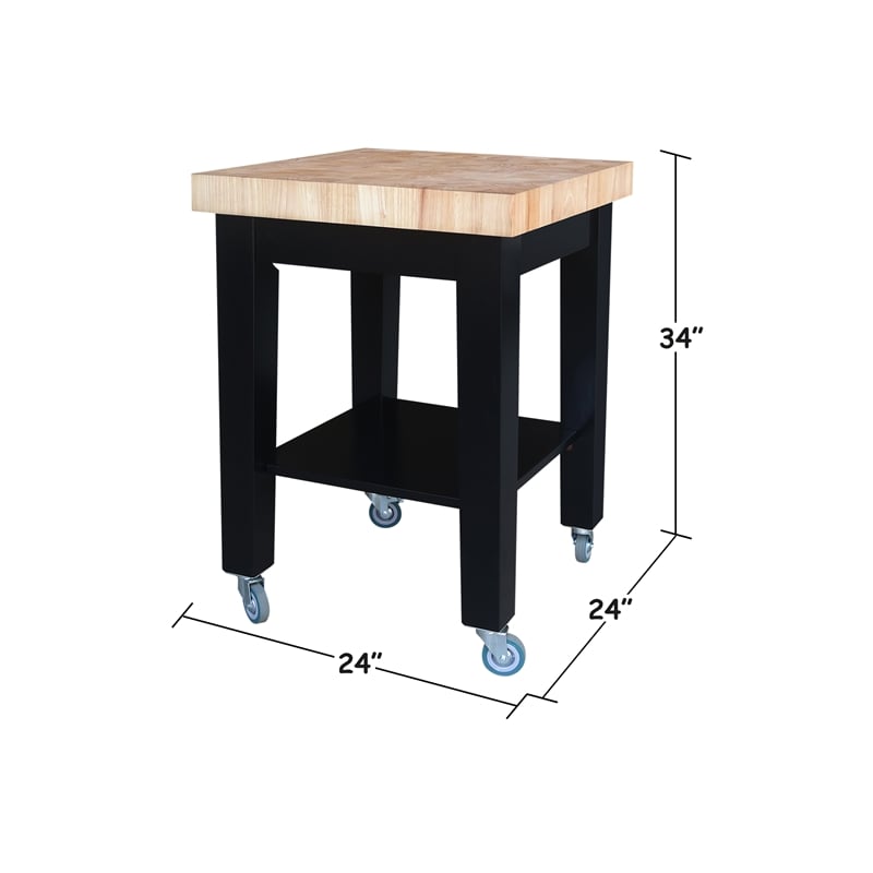 Solid Wood Kitchen Island