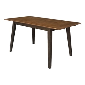 International Concepts Solid Wood Modern 60&quot Butterfly Extension Dining Table