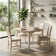 International Concepts Solid Wood 5 Piece Extension Dining Set Unfinished 60