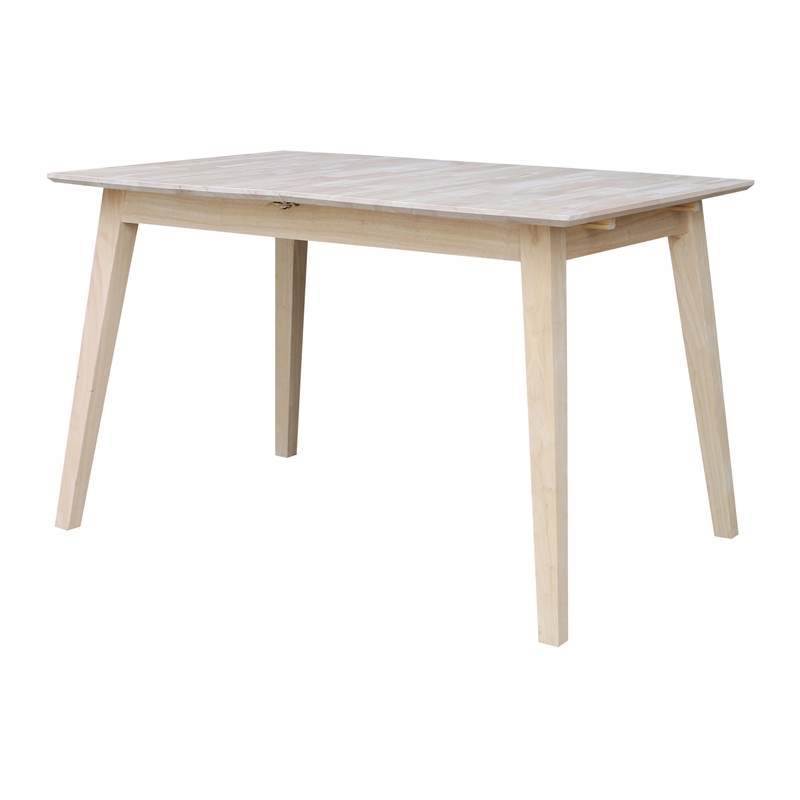 International Concepts Solid Wood 5 Piece Extension Dining Set Unfinished 60
