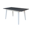 International Concepts Solid Wood 7 Piece Extension Dining Set  Heather Gray & White 60