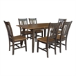 International Concepts Solid Wood Extension Dining Set  Hickory & Coal