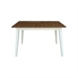 International Concepts Solid Wood Extension Dining Set - Two Tone
