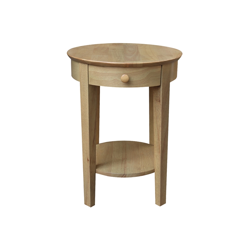 Solid Wood Phillips Accent Table with Drawer