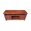 Solid Wood Entertainment  TV Stand with 2 Doors