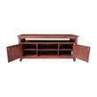 Solid Wood Entertainment  TV Stand with 2 Doors