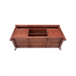 Solid Wood Entertainment  TV Stand with 2 Doors