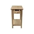 Solid Wood Narrow End Table