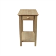 Solid Wood Narrow End Table