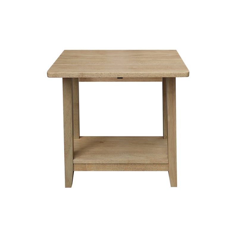 Solid Wood Square Drop Leaf Side Table